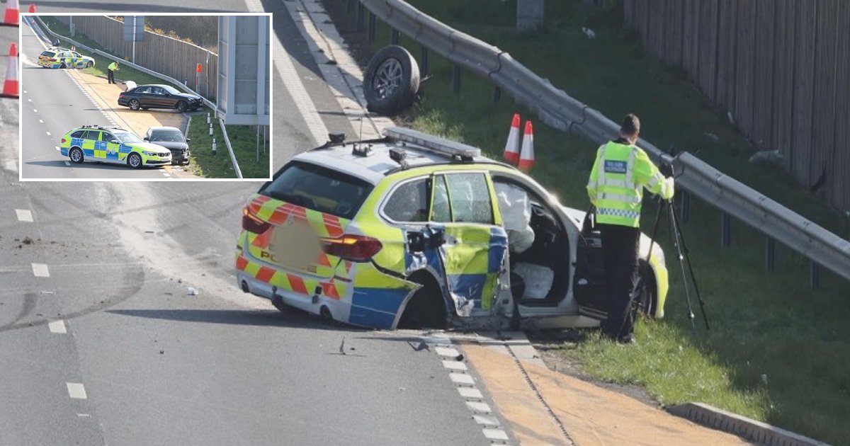 d130.jpg?resize=1200,630 - BREAKING: Five-Car Crash Wreaks Havoc On Highway As Three Injured Including Two Police Officers