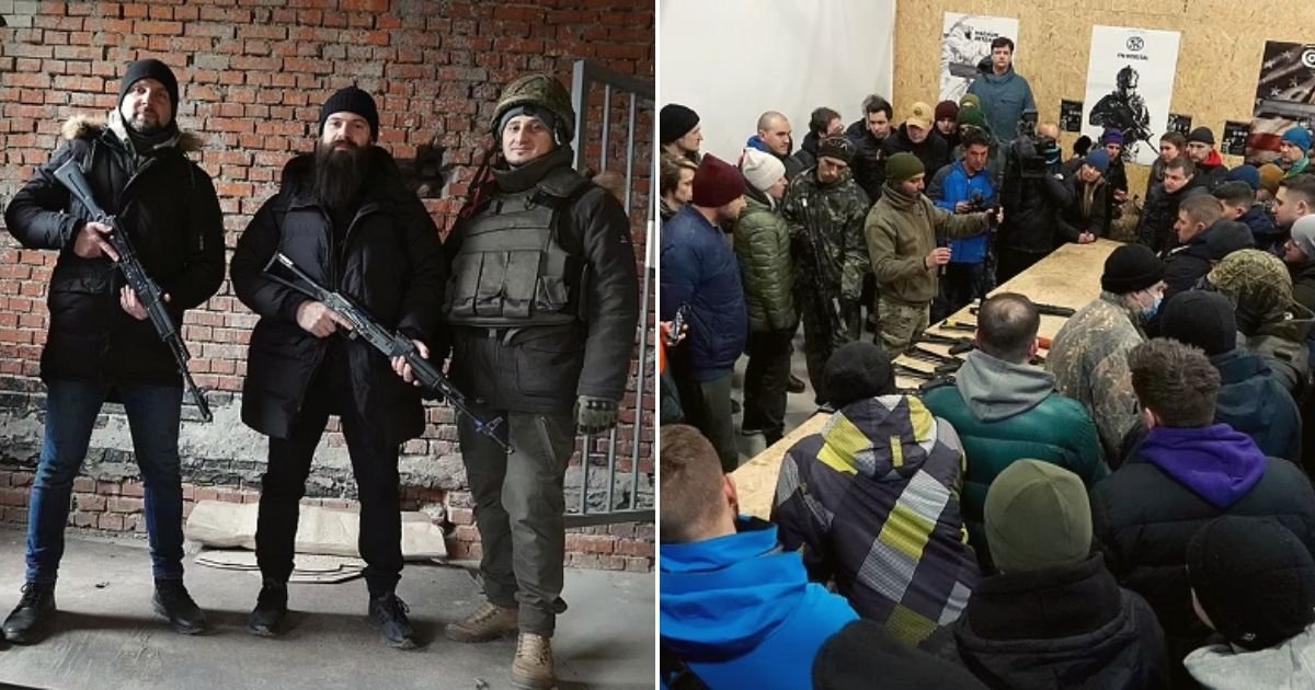 dads5.jpg?resize=1200,630 - Ukrainian Fathers Vow To Protect Their Children And Country From Russian Invaders As They Undergo Training In 'Dad's Army'