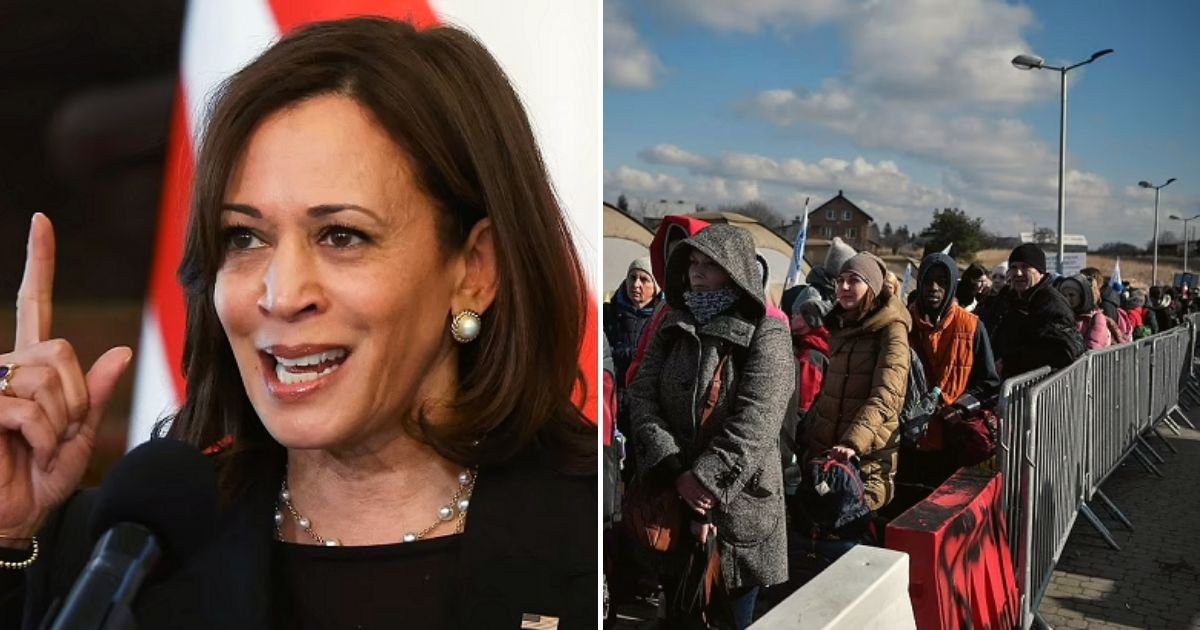 harris4.jpg?resize=1200,630 - VP Kamala Harris LAUGHS After Being Asked A Serious Question About Ukrainian Refugees