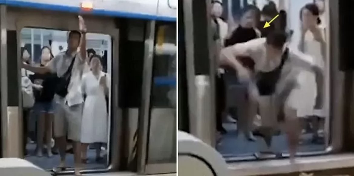 img 3356.jpg?resize=412,232 - "와 속시원하다" 지하철 문 안닫히게 승객들 인질로 잡은 민폐남 발로 뻥 차 응징한 여성