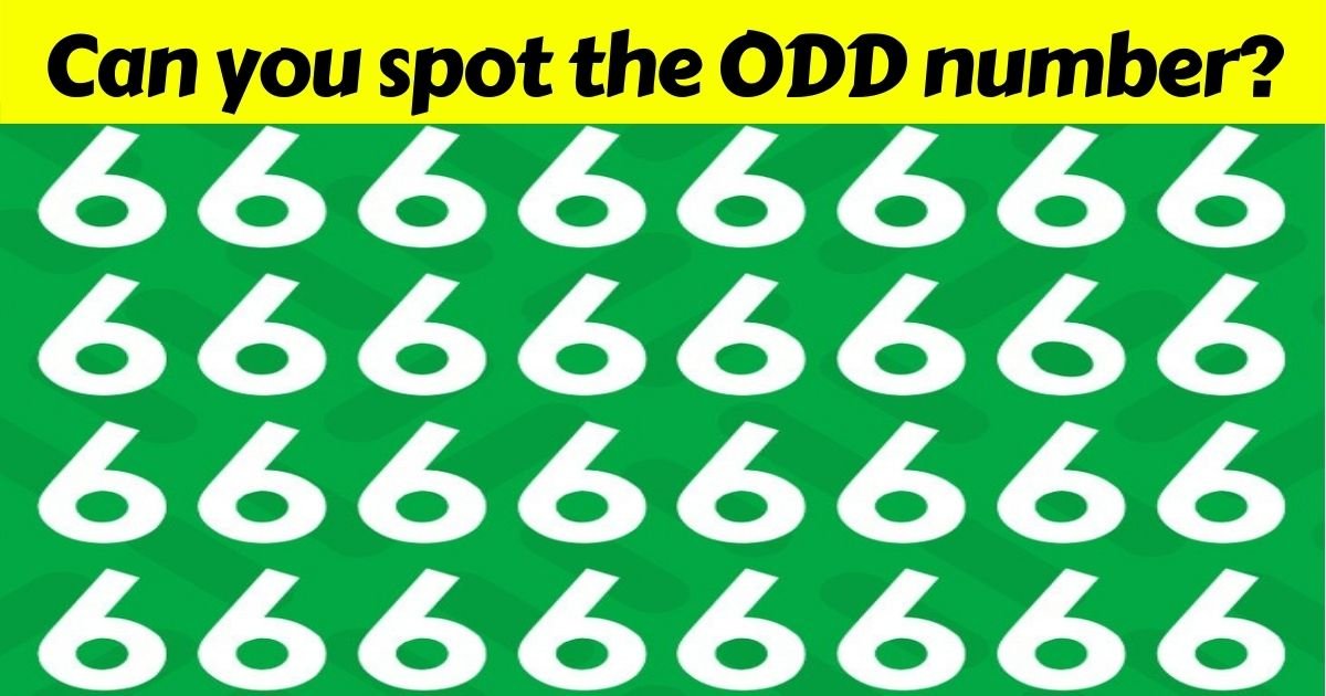 number.jpg?resize=412,275 - 9 Out Of 10 People Could Not Find The Odd Number In This Picture! But How Fast Can You Spot It?