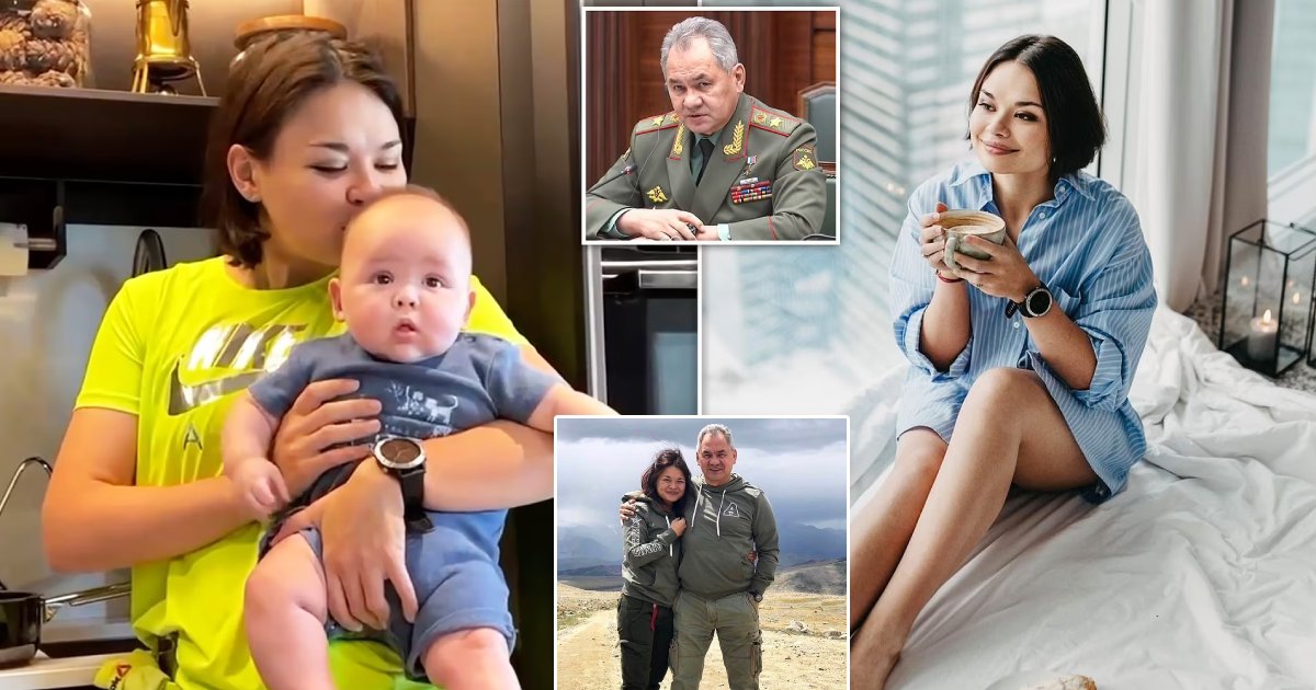 q1 1 1.png?resize=412,275 - Russian Defense Minister's Daughter & Her Baby Girl Stun In Ukraine's Blue & Yellow After Being Criticized For Dad's Military Campaign