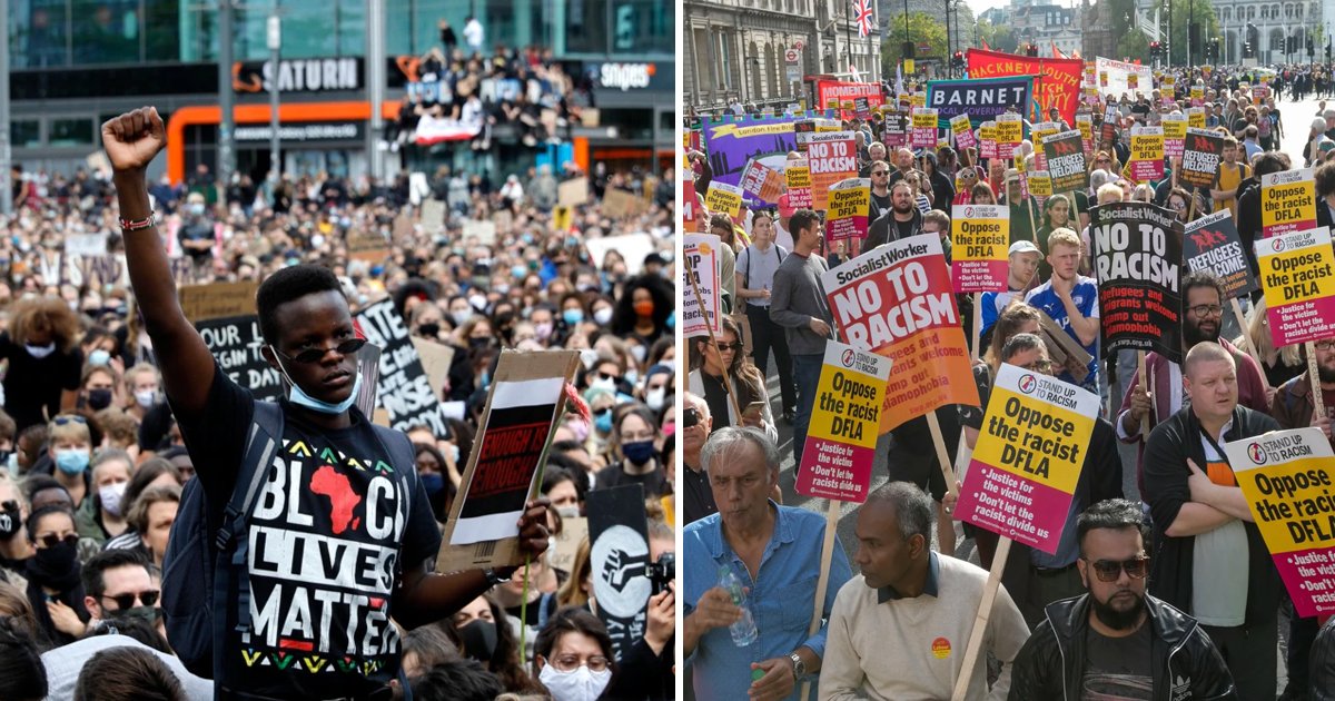 JUST IN: THOUSANDS Of Protesters Gather For 'Anti-Racism' March After ...