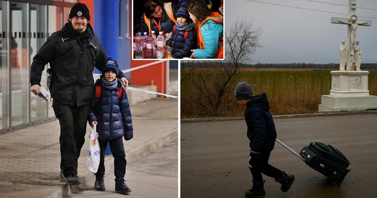 q5 2 3.jpg?resize=412,275 - 11-Year-Old Boy FORCED To Flee Ukraine Leaving His Heartbroken Mother Behind