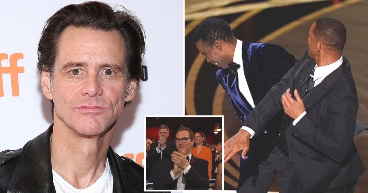 untitled design 2 2.jpg?resize=412,275 - BREAKING: Jim Carrey SLAMS ‘Spineless’ Hollywood Elites For Giving ‘Selfish’ Will Smith A Standing Ovation Moments After His ‘Inexcusable’ Attack