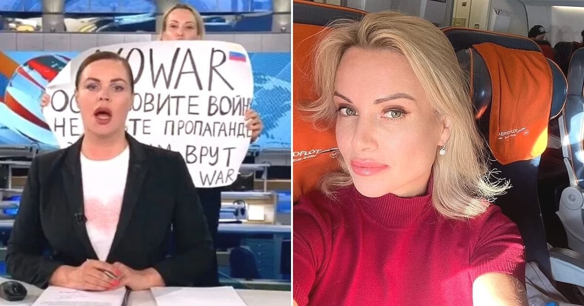 untitled design 31.jpg?resize=412,275 - JUST IN: Russian TV Editor Who Interrupted Live Broadcast With Anti-War Message Was Denied Legal Counsel For 14 Hours