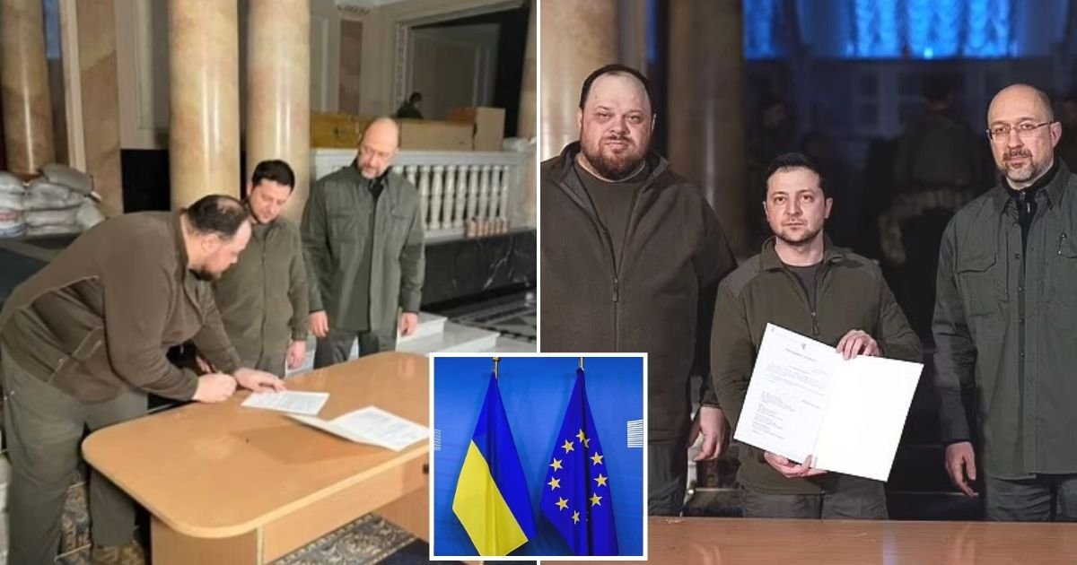 untitled design 61.jpg?resize=412,232 - BREAKING: Ukrainian President Signs Request To 'IMMEDIATELY' Join The European Union But Is Warned The Process Could Take YEARS