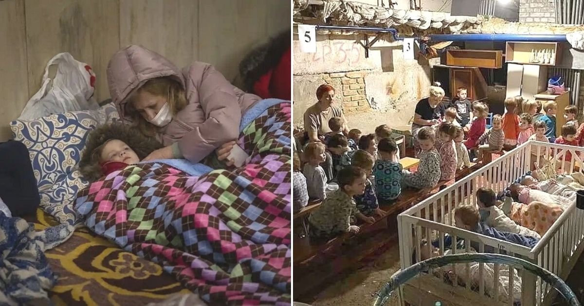 untitled design 68.jpg?resize=412,275 - Heartbreaking Pictures Show Orphans Hiding In Underground Shelters And Mothers Giving Birth In Unbearable Conditions In Ukraine