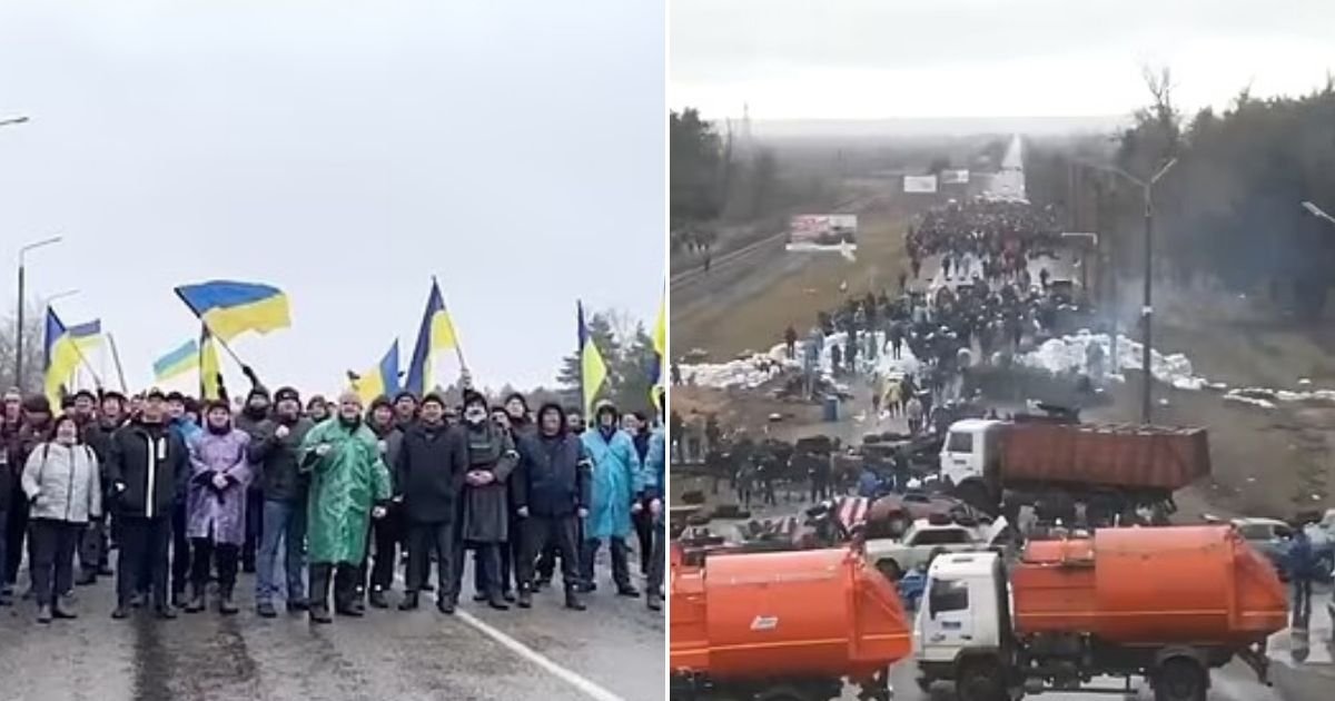 untitled design 76.jpg?resize=412,275 - BREAKING: Hundreds Of Ukrainian Civilians Block The Roads To Stop Russians From Taking Over A Nuclear Plant