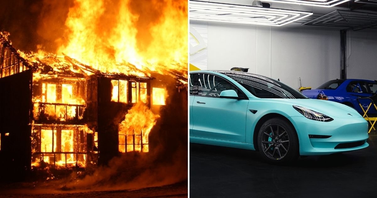 car4.jpg?resize=412,275 - JUST IN: Family Home DESTROYED After A Luxury Car Caught Fire While Charging In The Garage