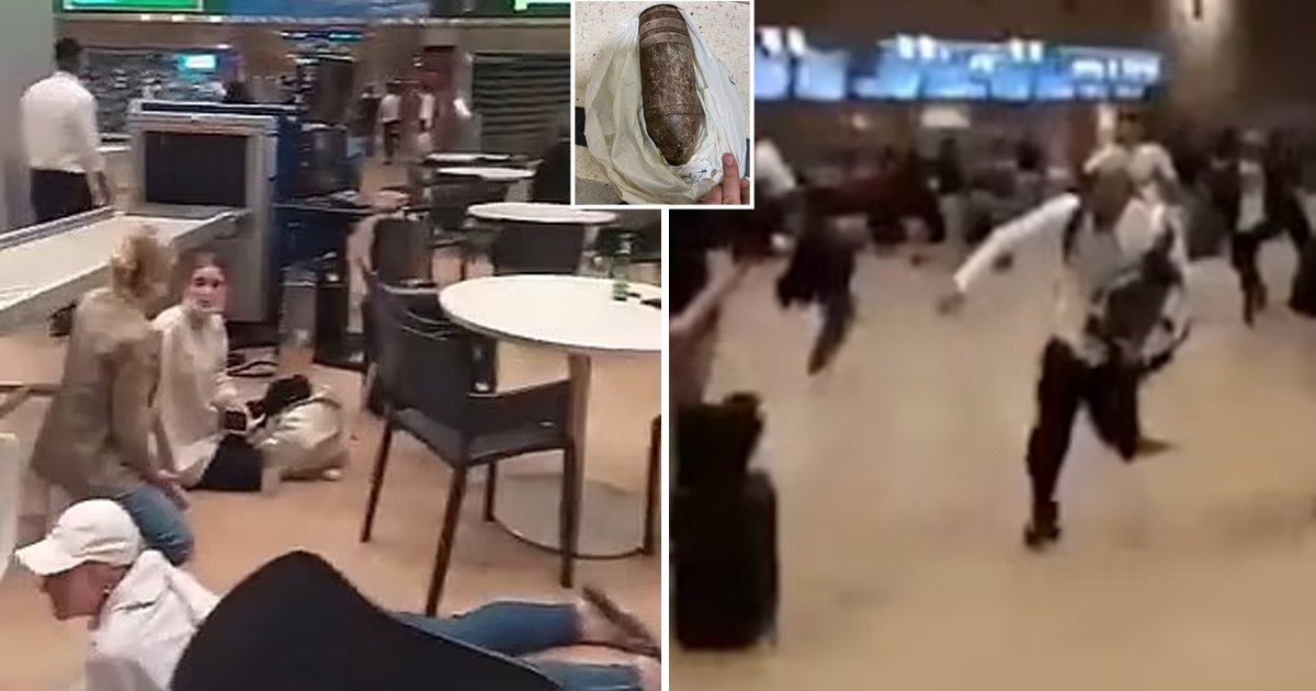 d128.jpg?resize=412,232 - BREAKING: Stampede Breaks Out At Airport After American Tourists Try To Pass Through Security Check With 'Unexploded' Shell