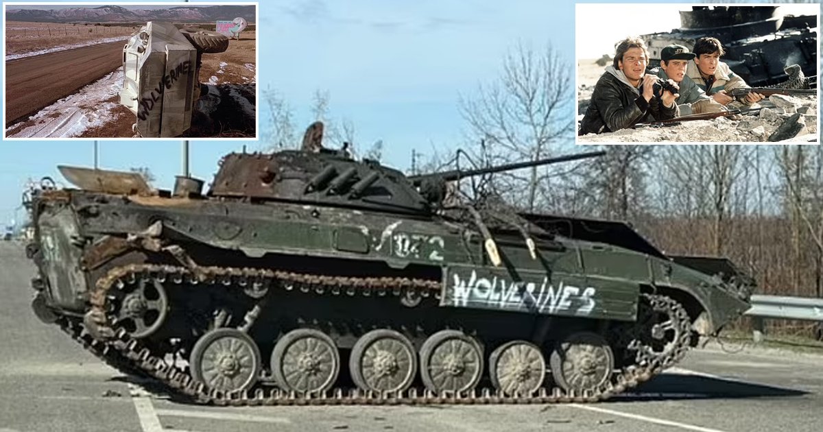 d33.jpg?resize=1200,630 - BREAKING: Two DESTROYED Russian Tanks Found With 'Wolverines' Sprayed On The Side As Ukraine's Civilian Resistance Fighters Take Center Stage