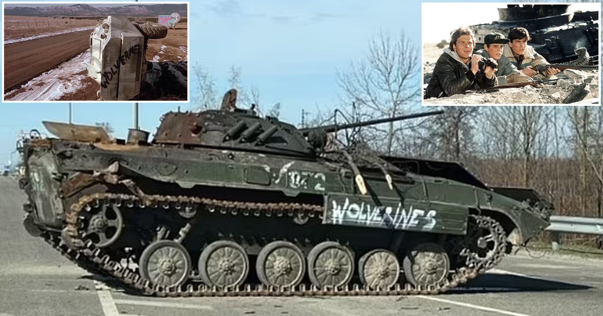 d33.jpg?resize=412,275 - BREAKING: Two DESTROYED Russian Tanks Found With 'Wolverines' Sprayed On The Side As Ukraine's Civilian Resistance Fighters Take Center Stage