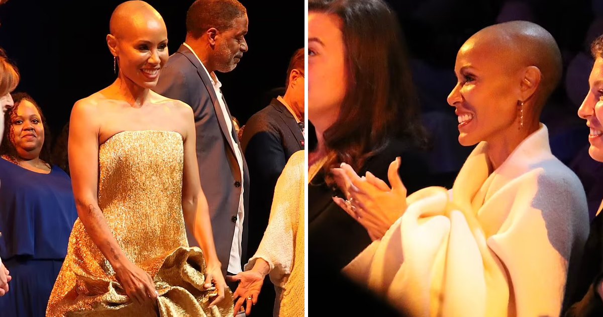 d39.jpg?resize=412,275 - JUST IN: Jada Pinkett Smith Looks Ethereal In 'Glittering Gold' As She Makes First Public Appearance Since Husband Will Smith's Oscars Drama