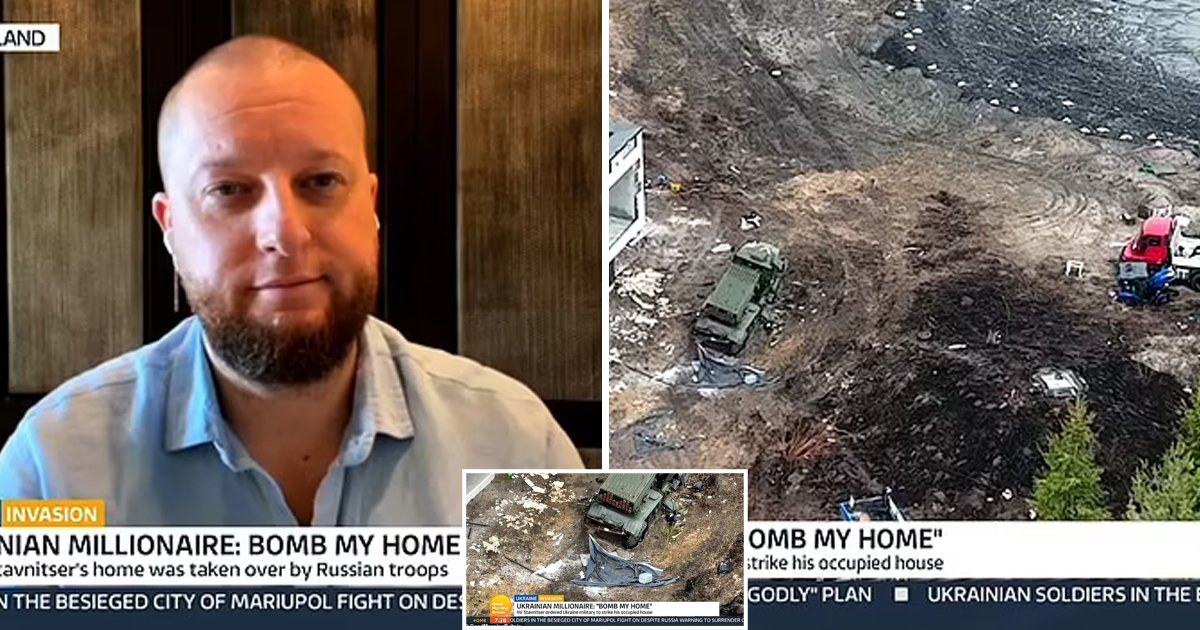 d67.jpg?resize=412,275 - JUST IN: Ukrainian Millionaire Orders BOMBING Of His Own Home After It Was Used By Looting Russian Troops As A Base