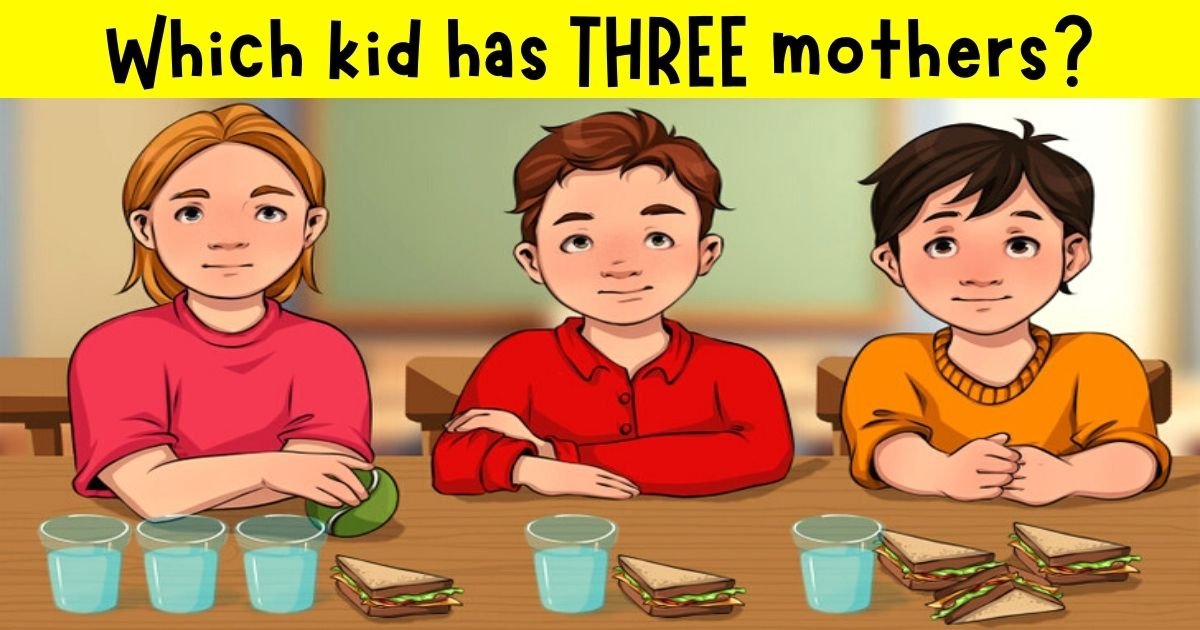 mothers3.jpg?resize=412,275 - 9 Out Of 10 People Can't Figure Out Which Kid Has THREE Mothers! But How Fast Can You Solve It?