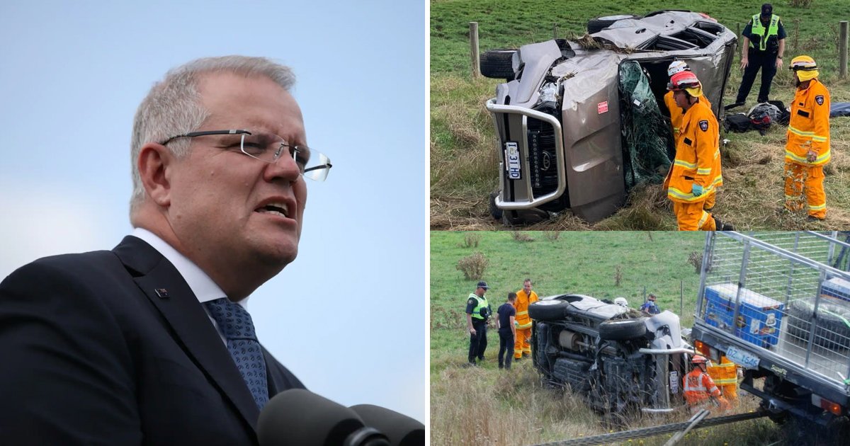 q1 7 2.jpg?resize=412,275 - BREAKING: Australian Prime Minister Scott Morrison's Vehicle Involved In DEADLY Car Crash