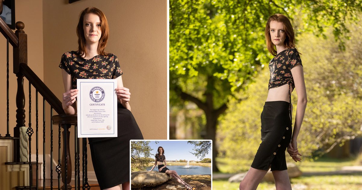 q12 1.jpg?resize=1200,630 - Texas-Based OnlyFans Teen Breaks Two Guinness World Records For Her Incredibly Tall Stature 