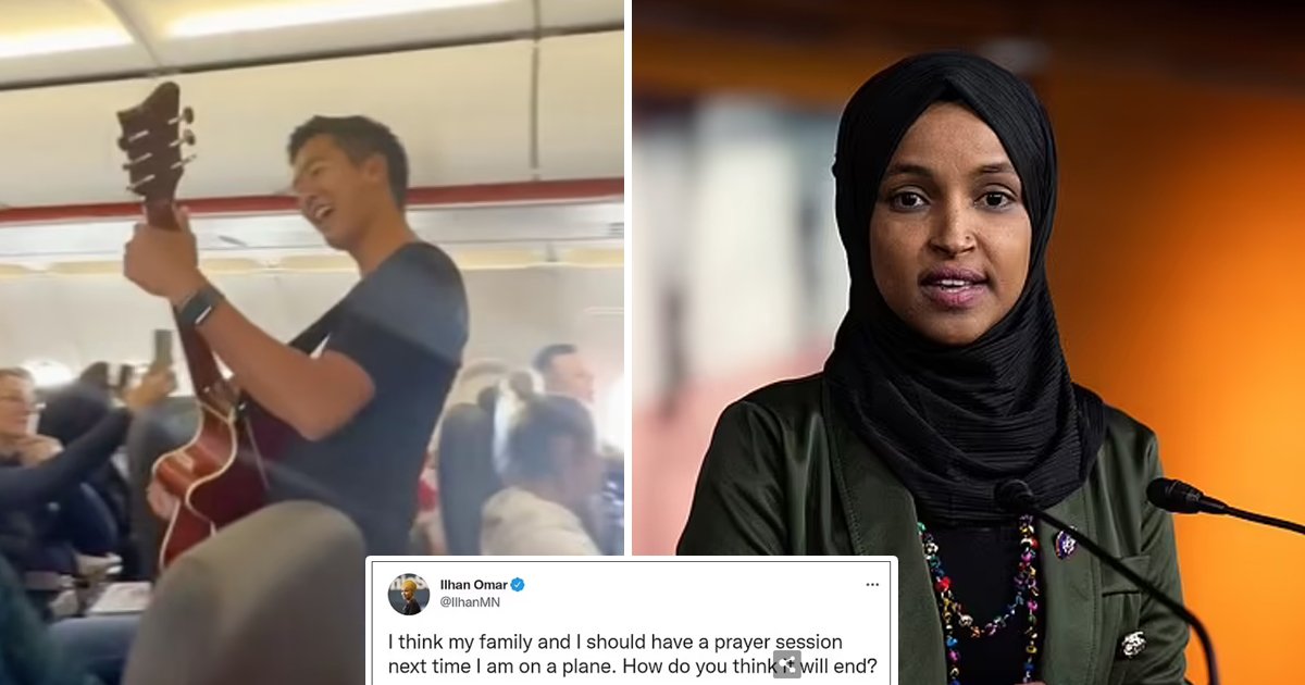 q3 11.jpg?resize=412,232 - Minnesota Rep Ilhan Omar MOCKED For Criticizing Video Of Passengers Singing On A Plane For Easter