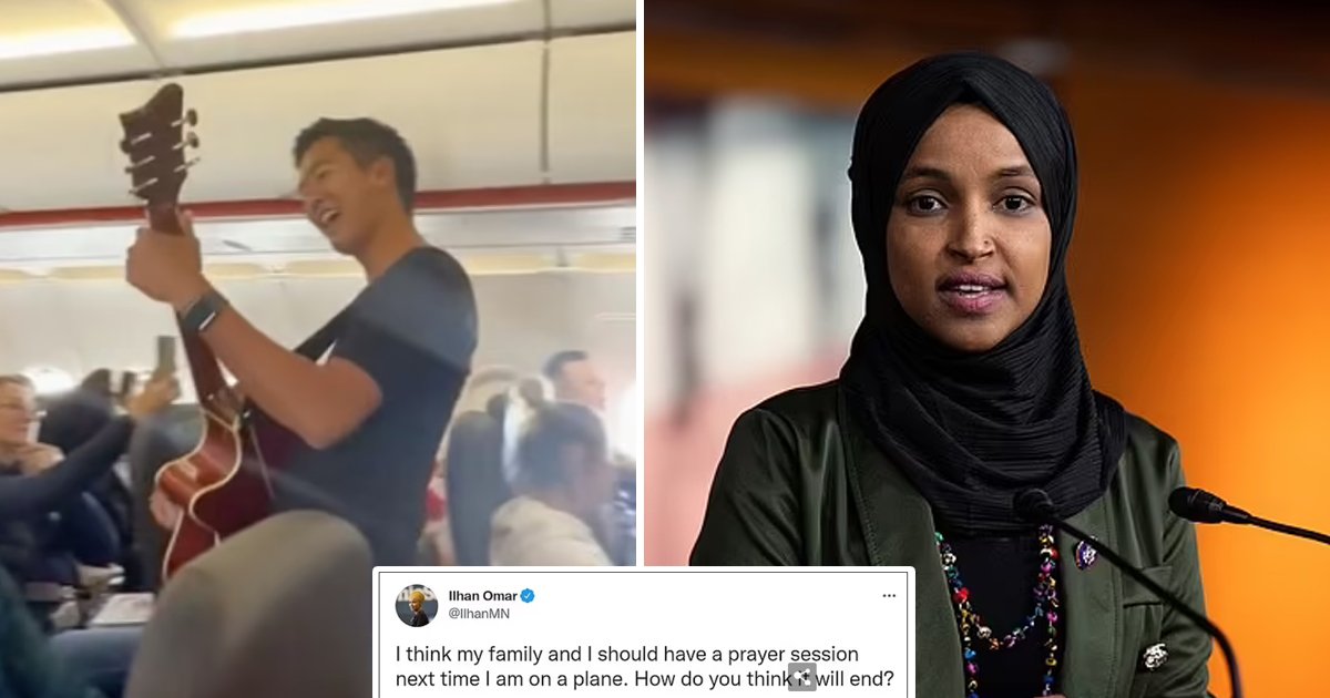 q3 11.jpg?resize=412,275 - Minnesota Rep Ilhan Omar MOCKED For Criticizing Video Of Passengers Singing On A Plane For Easter