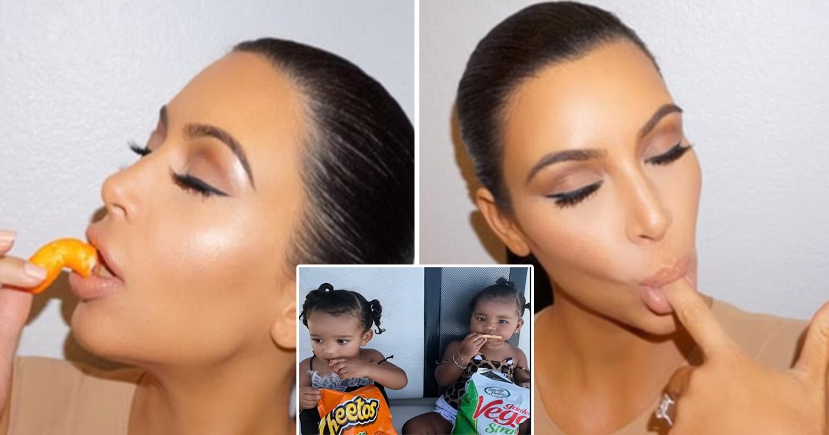 q3 9 1.jpg?fit=1024%2C538&ssl=1&strip=all - Kim Kardashian Says She Was FORCED To Ban Classic Cheetos In Her Home To Avoid Getting 'Orange Dust' Over Her White Furniture