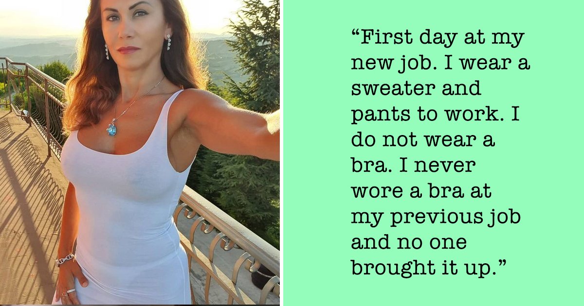 q4 8 1.jpg?resize=1200,630 - Woman Baffles Internet After Asking If She's At Fault For Not Wearing A Bra To Her Workplace