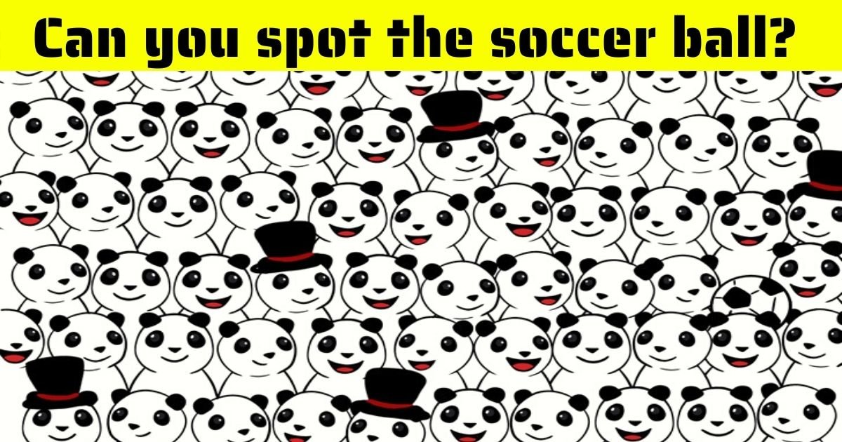 soccer3.jpg?resize=1200,630 - 9 Out Of 10 People Can't Find The Soccer Ball Among The Pandas! But How Fast Can You Spot It?