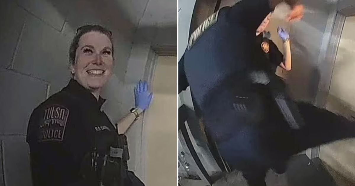 tulsa4.jpg?resize=1200,630 - ‘This Is Going To Be Fun!’ Female Police Officer Laughs Before Arresting A Mentally-Ill 70-Year-Old Woman