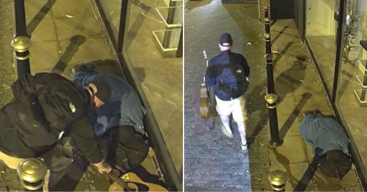 untitled design 40 1.jpg?resize=412,232 - 'Heartless' Thief Caught On Camera Stealing A Homeless Man's Guitar