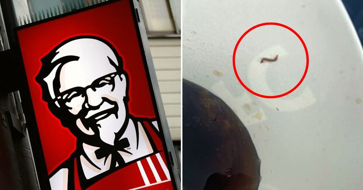 worm4.jpg?resize=1200,630 - Furious Mother Was Left 'Physically And Mentally Sick' After Finding A Wriggling Worm In Her KFC Drink