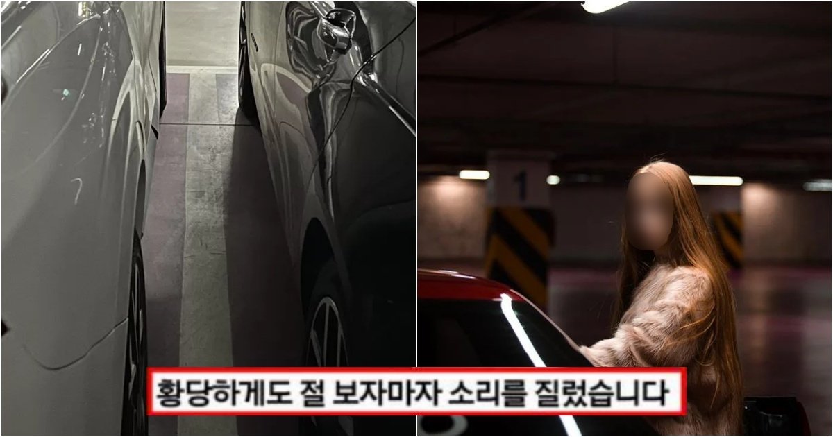 collage 4.jpg?resize=412,275 - "아 못 타겠다고요;; 빼라고요" 주차 똑바로 해놨는데 밤 12시에 전화해서 차 빼달라는 여성 운전자