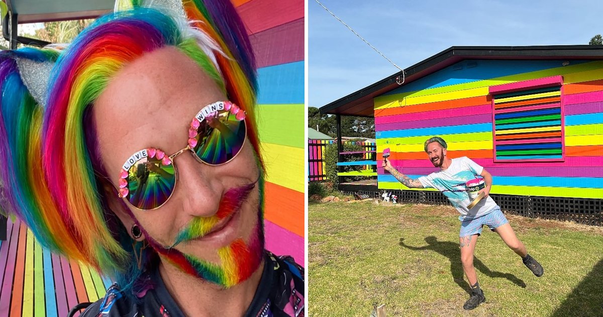 d1 1.jpg?resize=1200,630 - Man Endures 'Horrifying DEATH THREATS' From Neighbors After He Decided To Paint His House Rainbow Colors