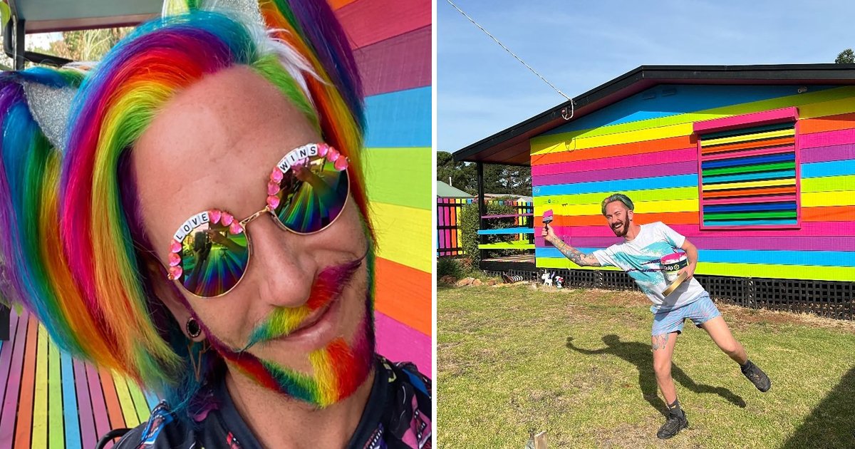 d1 1.jpg?resize=412,275 - Man Endures 'Horrifying DEATH THREATS' From Neighbors After He Decided To Paint His House Rainbow Colors