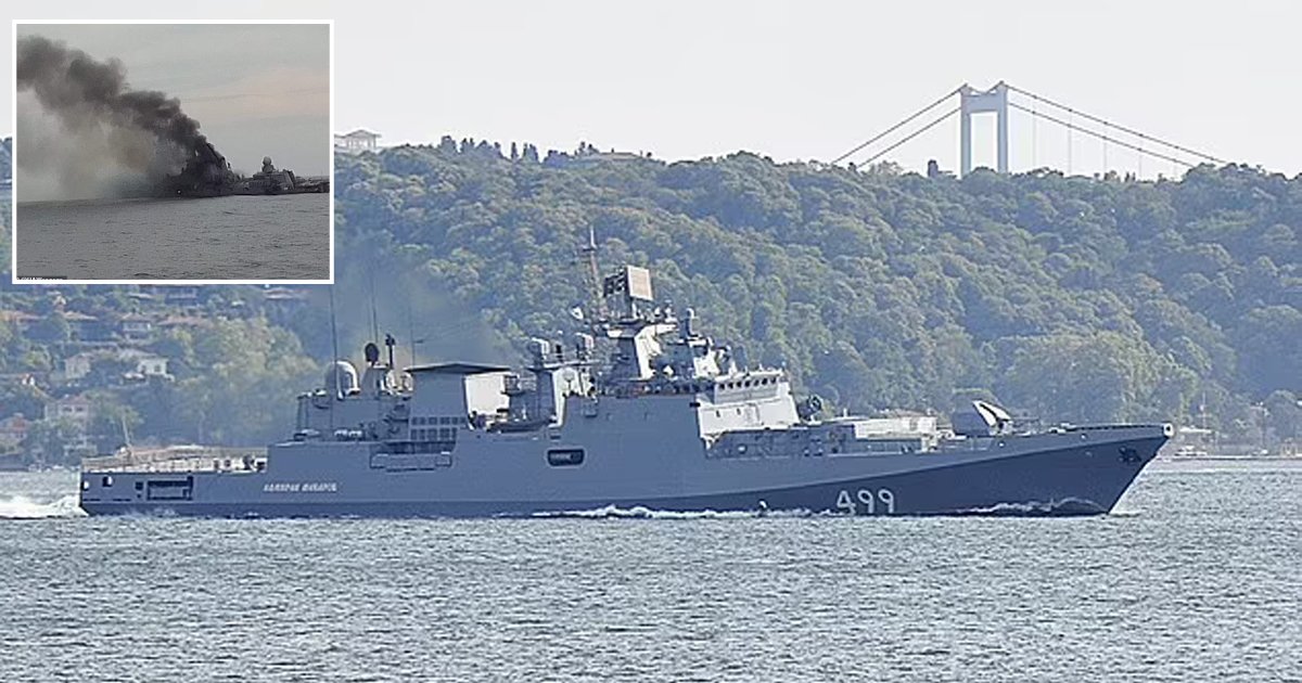 d140.jpg?resize=1200,630 - BREAKING: MAJOR Blow For Russia As 'Mayday Signals' Issued By ANOTHER Giant Russian Warship After Being Struck By Missile