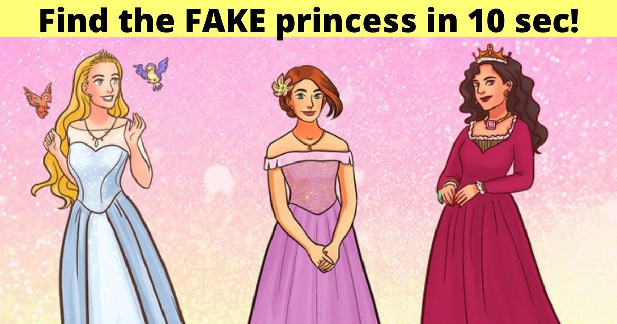 find the fake princess in 10 sec.jpg?resize=1200,630 - How Quickly Can You Spot The FAKE Princess? Take A Closer Look And You Shall Succeed!