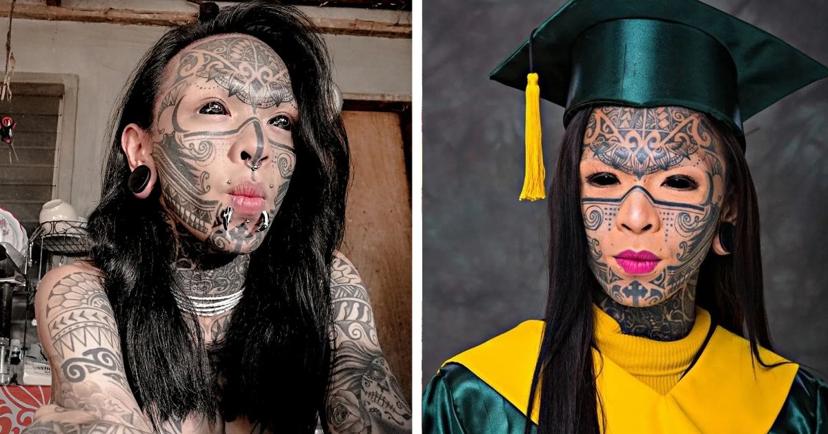 q6 3 1.png?resize=1200,630 - High School Student Trolled 'Uncontrollably' For Showing Up To Graduation With Her Face & Eyeballs INKED