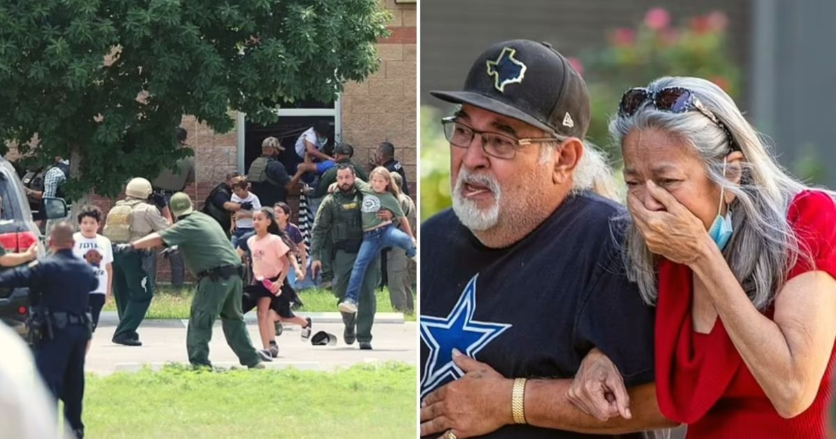 school.jpg?resize=1200,630 - JUST IN: Heartbreaking Photos Emerge Of Police Officers Rescuing Terrified Children Through Windows During School Massacre In Texas