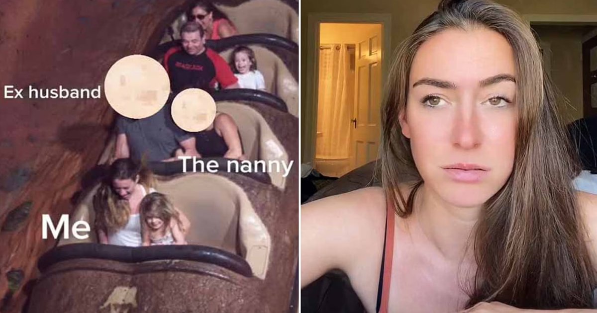 t3.jpg?resize=1200,630 - Woman Whose Ex-Husband Had A Baby With Their NANNY Goes Viral After Video Shows Duo Cuddling Too Close On A Disney Land Ride