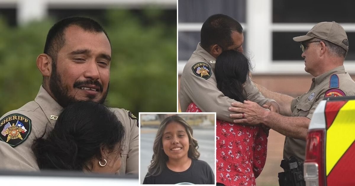untitled design 91 1.jpg?resize=1200,630 - Sheriff's Deputy Bursts Into Tears After Discovering His Daughter, 10, Was Among Texas School Shooting Victims
