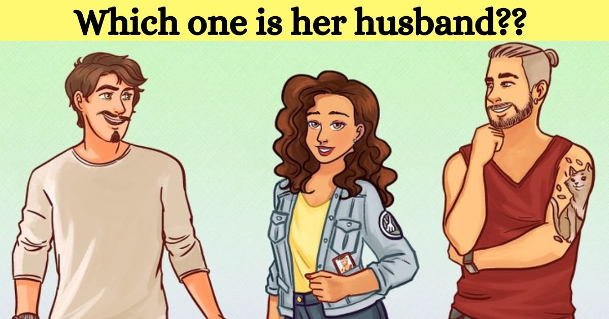 which one is her husband.jpg?resize=412,275 - How Quickly Can You FIND OUT Who The Woman's Husband Is?