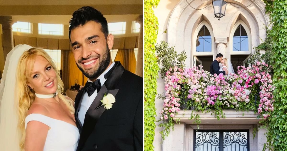 britney6.jpg?resize=1200,630 - JUST IN: Britney Spears Looks Stunning In Versace Gown As She Marries Sam Asghari In Fairytale Ceremony
