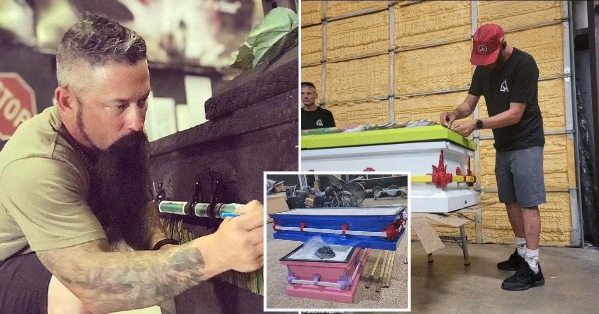 casket6.jpg?fit=1024%2C538&ssl=1&strip=all - JUST IN: Customized Caskets DONATED To Families Of Texas School Shooting Victims Feature Children’s Favorite Themes And Motifs