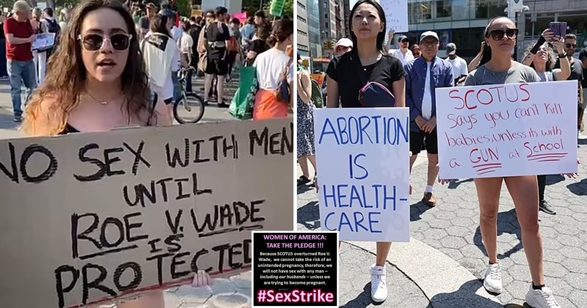 d131.jpg?resize=1200,630 - BREAKING: Women THREATEN To Adopt A 'S*x Strike' To Protest Against The US Supreme Court Overruling Roe v. Wade