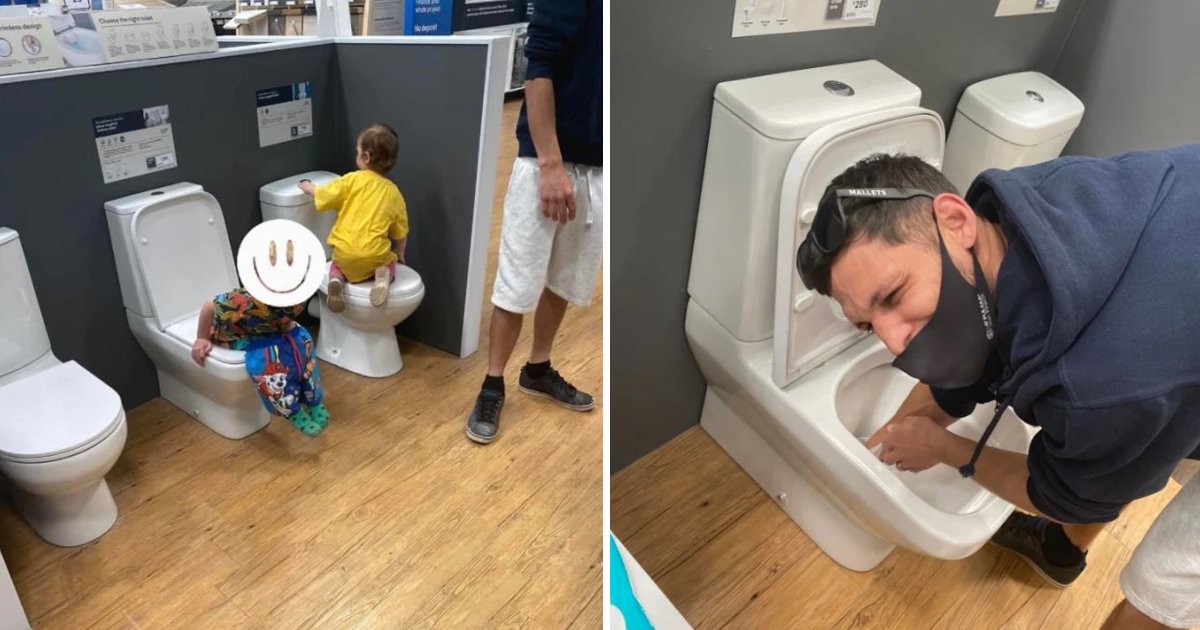 d62.jpg?resize=1200,630 - Mother Horrified After Son Accidentally Takes A 'Poo' In A Showroom's Display Toilet