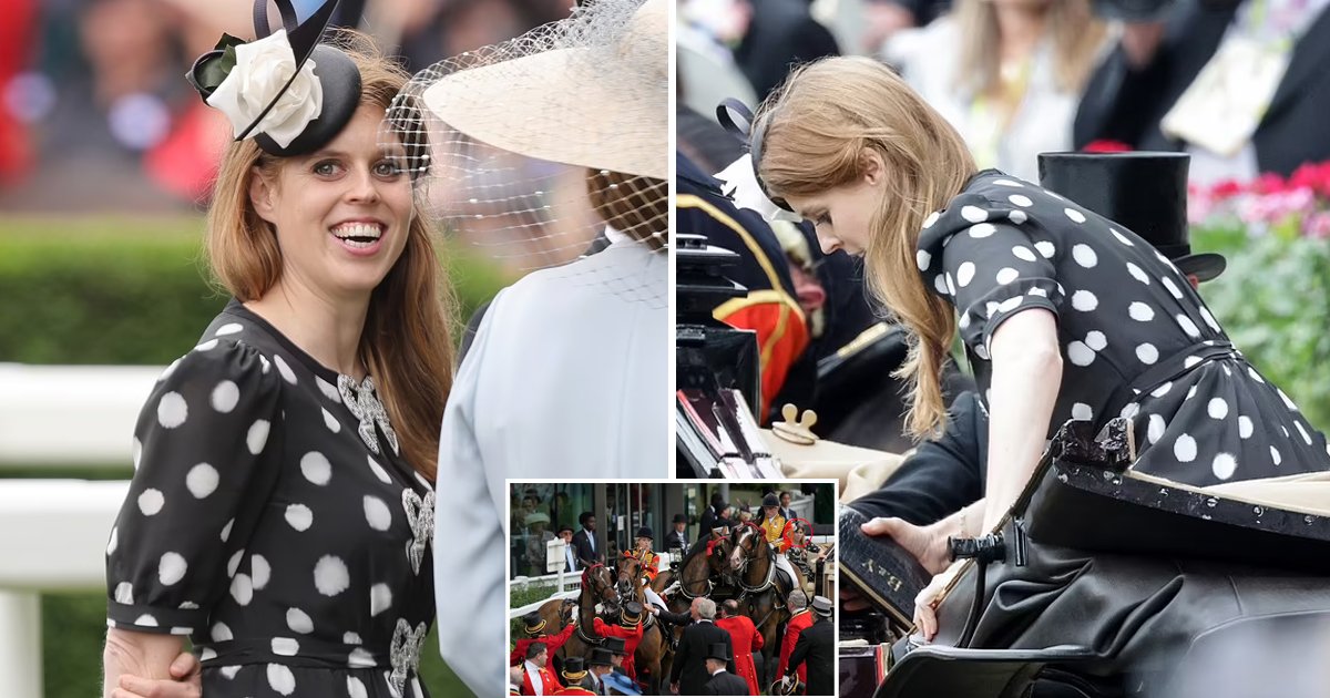 d83.jpg?resize=412,275 - BREAKING: Drama Takes Center Stage At Royal Ascot As Horse Pulling Princess Beatrice's Procession Carriage Became 'Spooked'