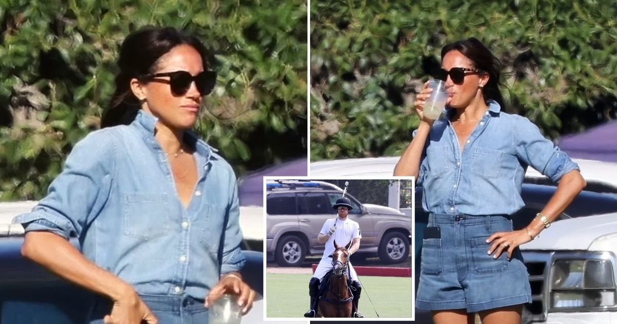 meghan4.jpg?resize=1200,630 - JUST IN: Meghan Markle Cheers Husband Prince Harry On From The Sidelines As He Loses Polo Semi-Final In Santa Barbara