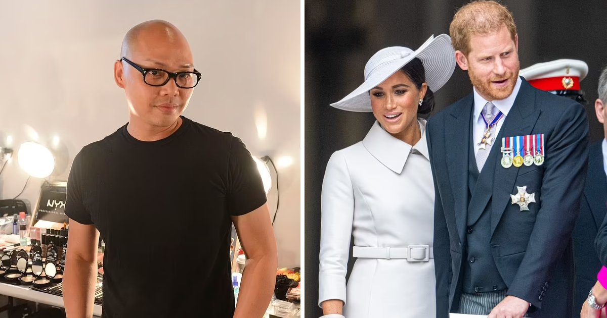 q1 3.png?resize=1200,630 - JUST IN: Meghan Markle's Makeup Artist Under Fire For Revealing The Sussexes 'Early Exit' From The Queen's Jubilee Event