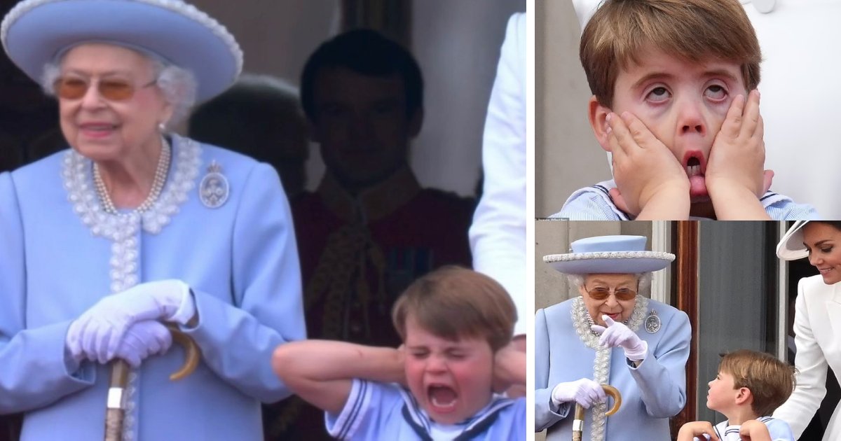 q2 2.png?resize=1200,630 - 'Mischievous' Prince Louis Steals The Show After Being Caught Chatting With The Queen Constantly On Balcony