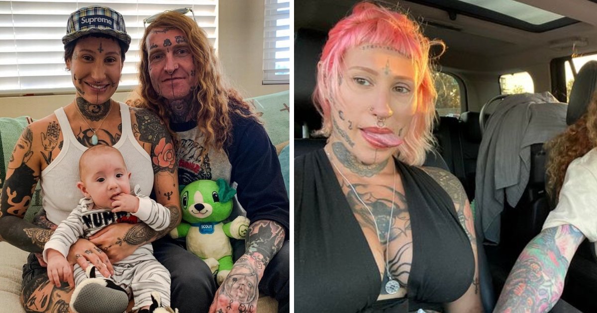 q6 1 3.png?resize=1200,630 - Meet The Mom And Dad Who Are Striving To Have Their WHOLE Bodies Covered in Tattoos