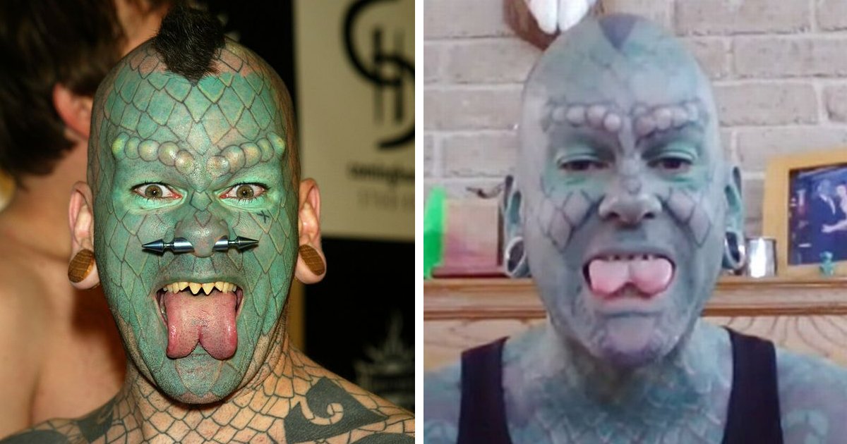 q7 2 2.png?resize=1200,630 - 50-Year-Old Transforms Into A 'Lizardman' With Scales, Implants, & A Split Tongue